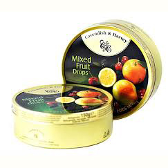 Best Quality Cavendish & Candies Harvey Fruit Mix Drops 200gr Tin