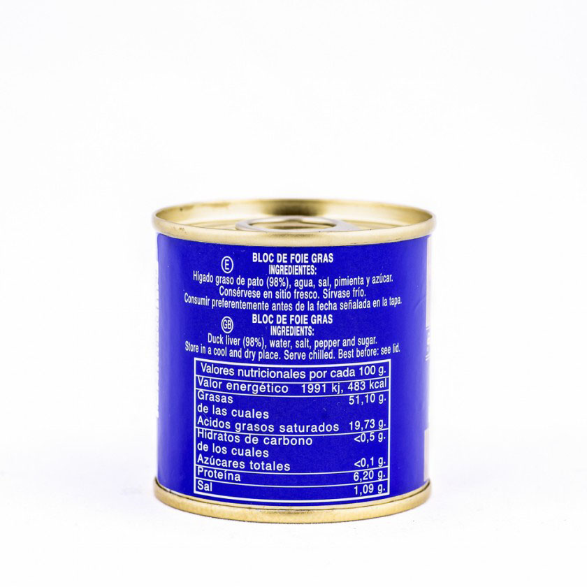 Delicious and delicious canned foie gras