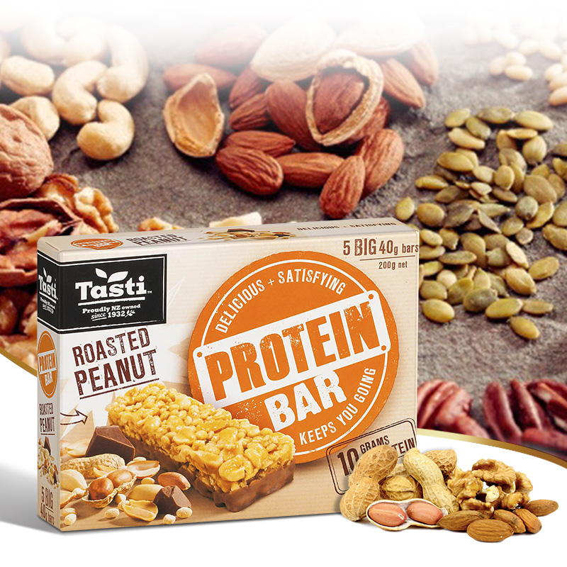 Tasti protein high protein energy bar baked peanuts 200g