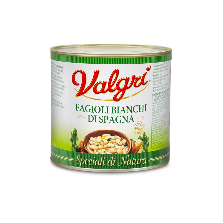VALGRI Butter beans, instant food, ready to eat, Italy, vegetable, Legumes,canned food, Coppola Enterprice Srl 
