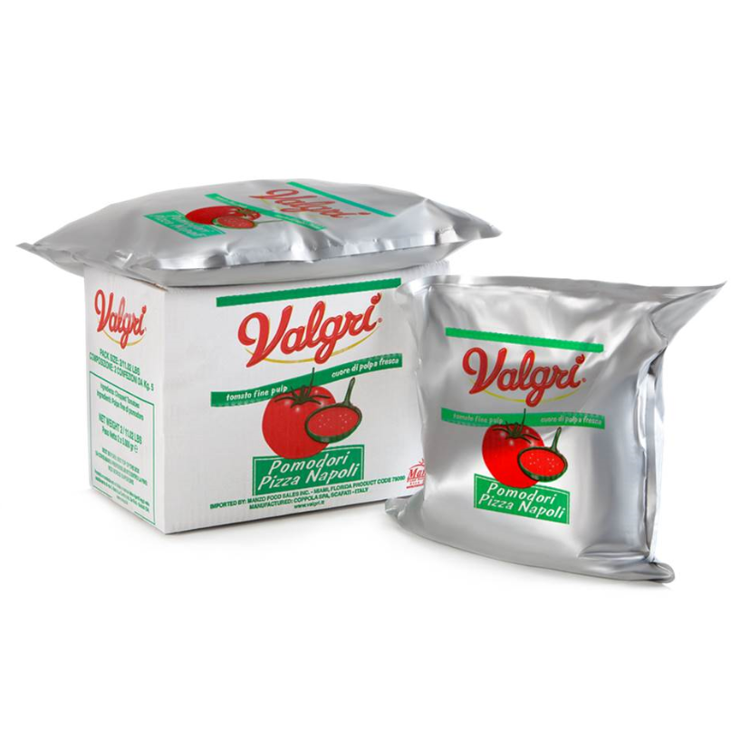 VALGRI Fine pulp tomatoes for Pizza bag in box Italy vegetable,canned food