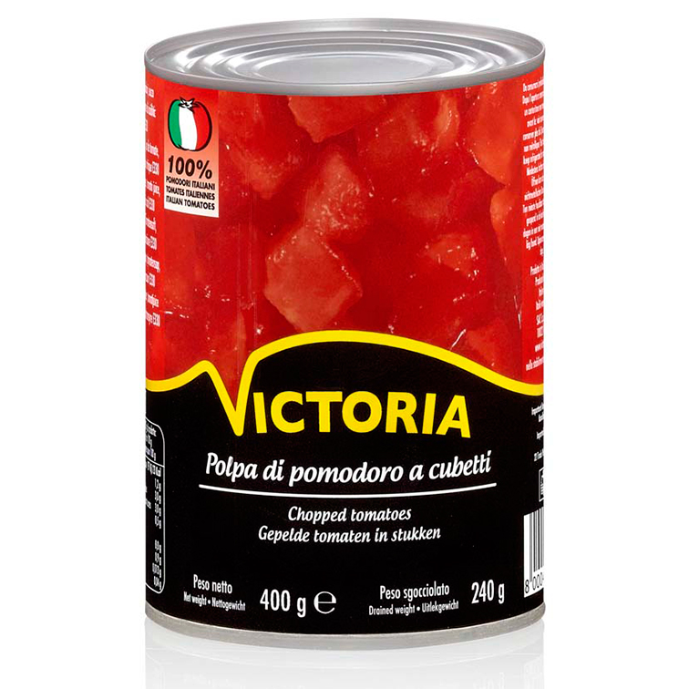 Chopped Tomatoes Victoria Tin 400g
