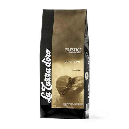 GRAN MISCELA ​Espresso blend whole beans with coffee origins from Brasil, Ethiopia and India, Italy, La Tazza d'oro srl