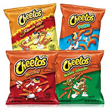  Cheetos Cheese Flavored Snacks Chips, Crunchy Flamin' Hot, 9.5 Ounce