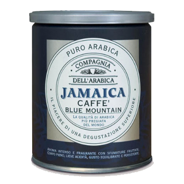 Jamaica Blue Mountain ground coffee 250gr in TIN Italy