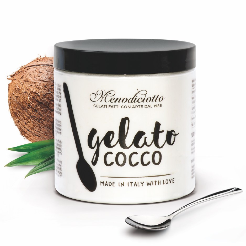 Italian ice cream,Menodiciotto Gelato and Sorbet for Retail in jars,Italy gelato， 6 flavors: Dark Chocolate, Cocunut, Nocciolata (hazelnuts & chocolate), Vanilla, Creme Caramel, Strawberry Cheesecake. 
