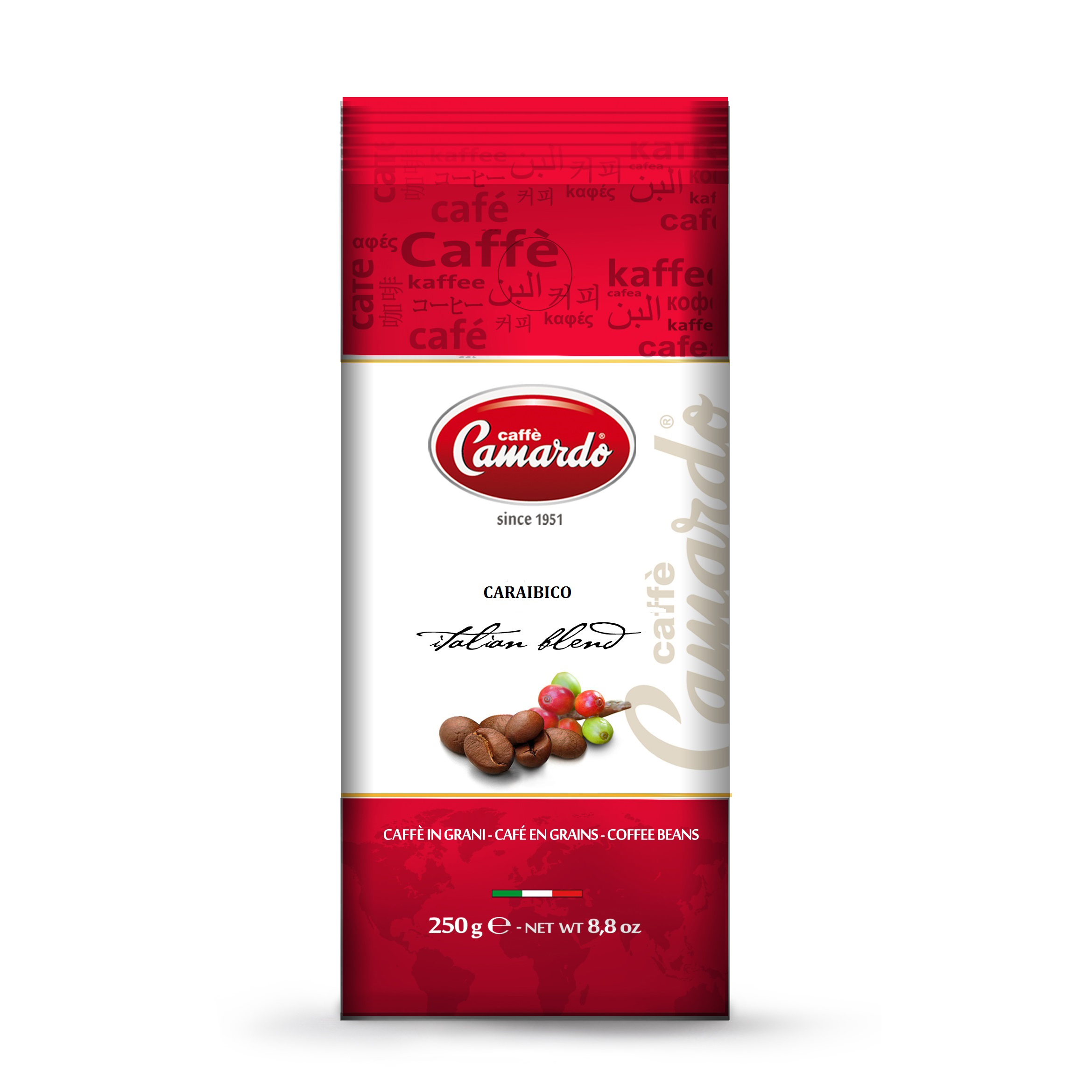 LE SELEZIONI CARAIBICO(Coffee beans in 250gr bag) Coffee Bean Italian Coffee Beans