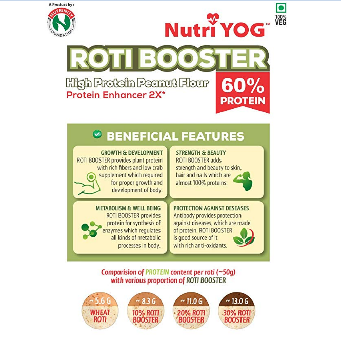 Nutri YOG Roti Booster High Protein Peanut Flour