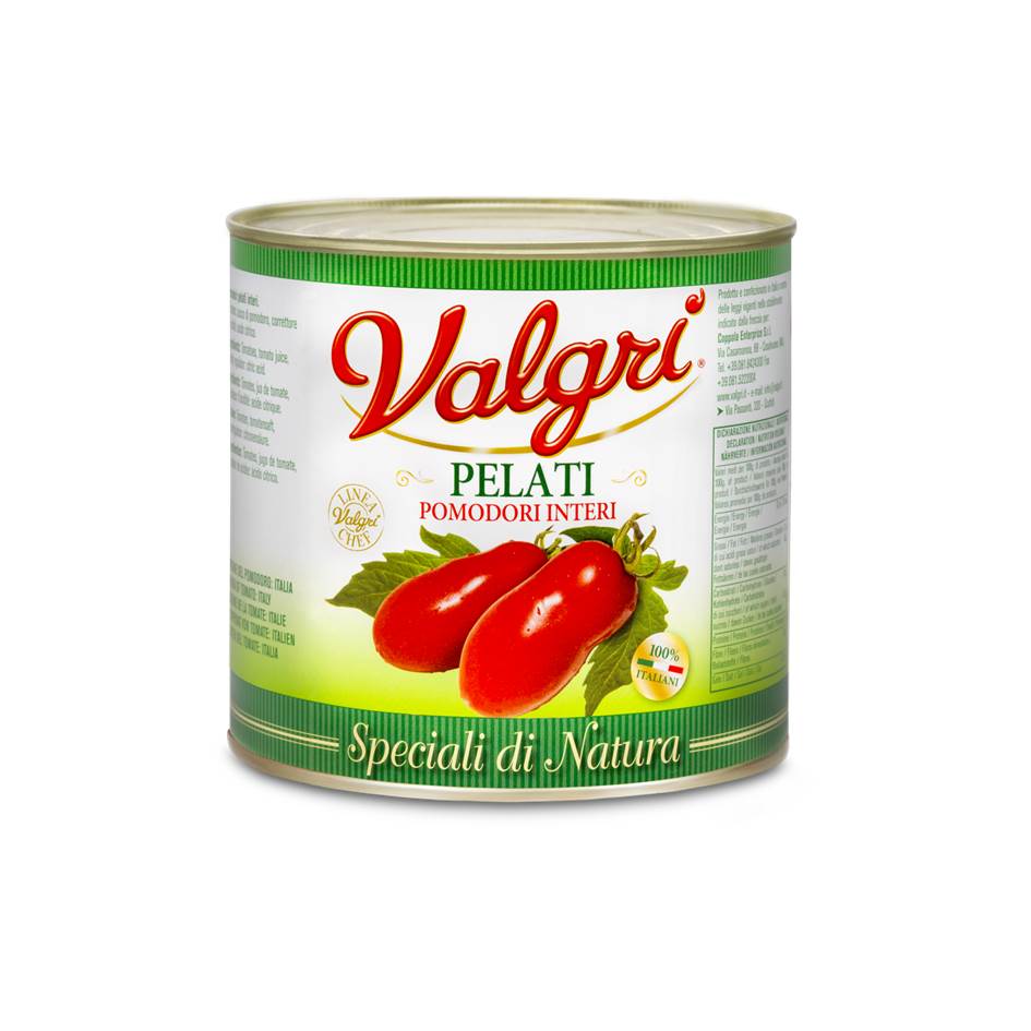 VALGRI Peeled tomatoes, instant food, ready to eat, Italy vegetable,canned food