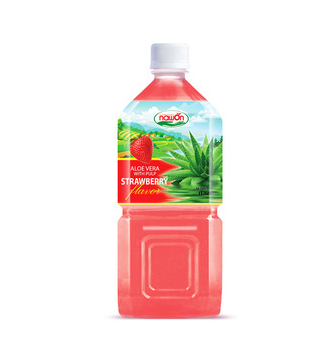 1L NAWON Strawberry\passion fruit\grape Aloe vera Juice drink bottled with pulp 