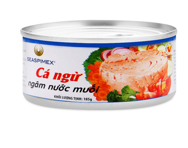 Tuna can in salt water 185gr