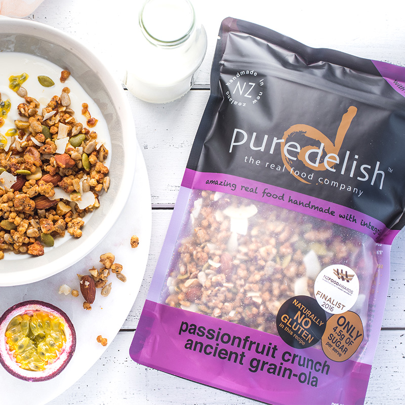Pure Delish handmade passion fruit chewing grain cereal 400g
