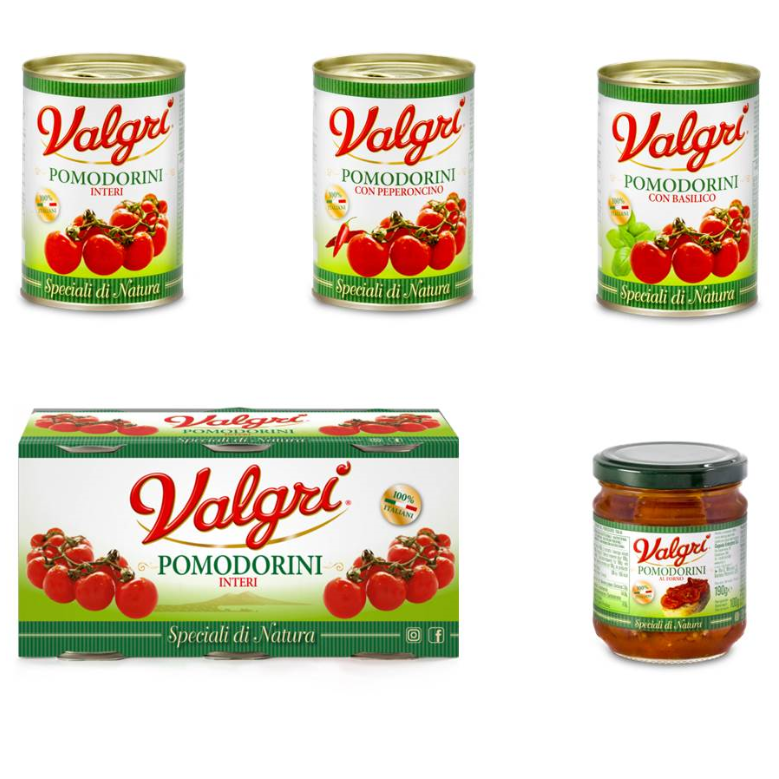 VALGRI Cherry Tomatoes+ Chili Pepper, instant food, ready to eat, Italy, vegetable,canned food