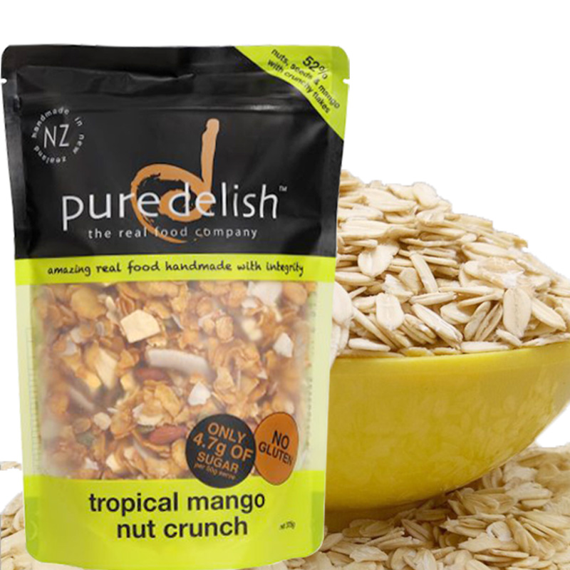 Pure Delish mango nut brittle crafted handmade cereal 375g