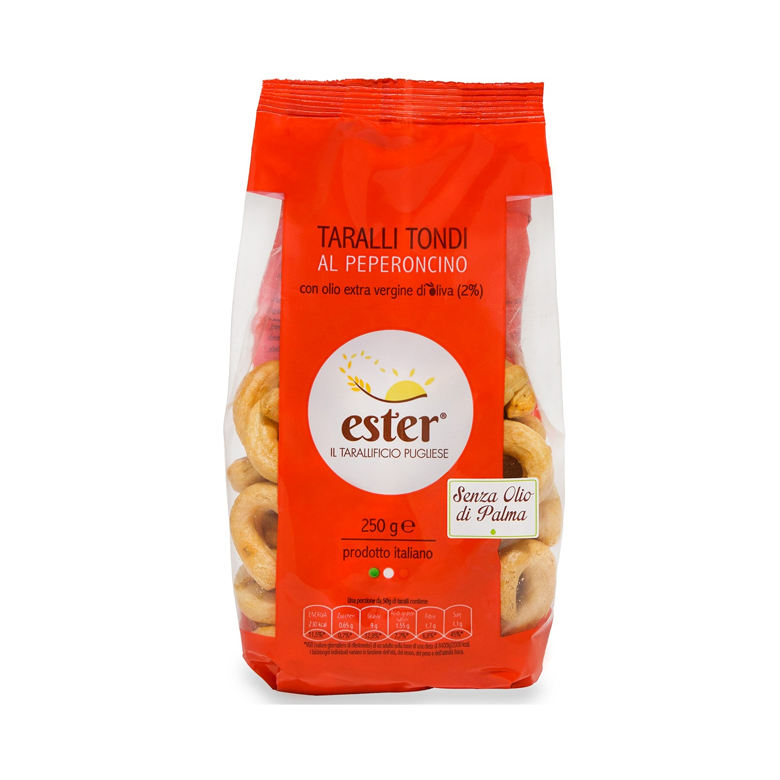 Ester Chili Pepper Taralli Tondi Baked Proudct wheat，salted snack，biscuit Italy
