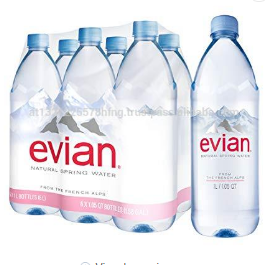 Evian French mineral water 