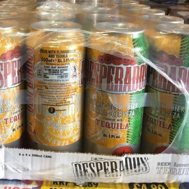 Desperados beer 50cl cans