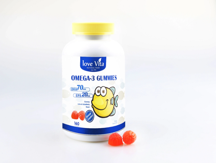 Chinese Brands Health Fruit Soft Candy OMEGA-3 Gummy For Children