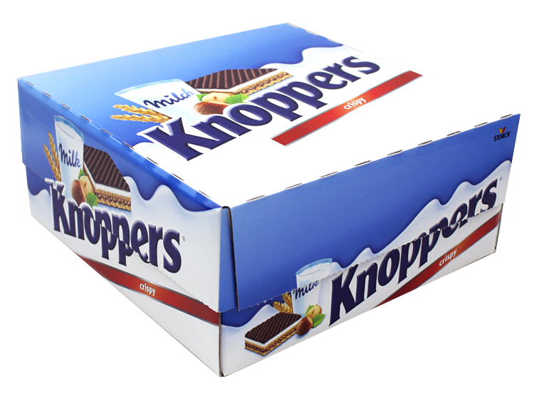 Germany Knoppers hazelnut milk chocolate wafer biscuits