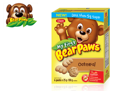 Brave bear and oatmeal cookies