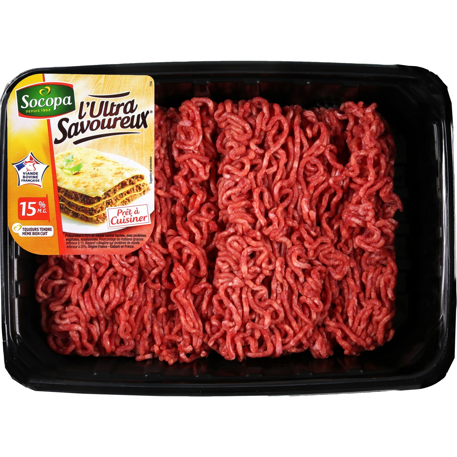 Mellow ground meat chopped with the right vegetables