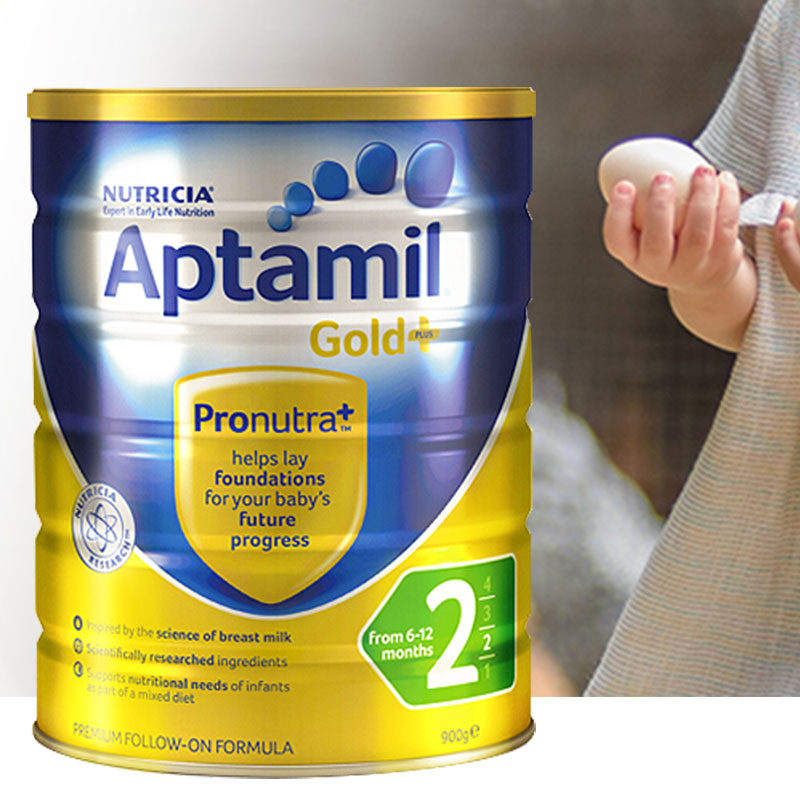 Aptamil loves his 3 pack 900g/ cans of infant formula milk powder.