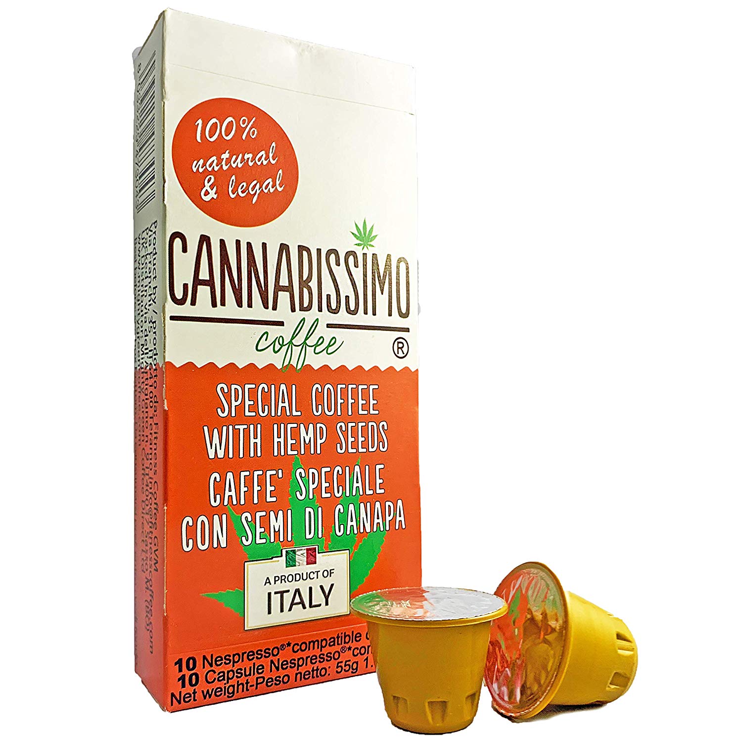Cannabissimo coffee with hemp and CBD