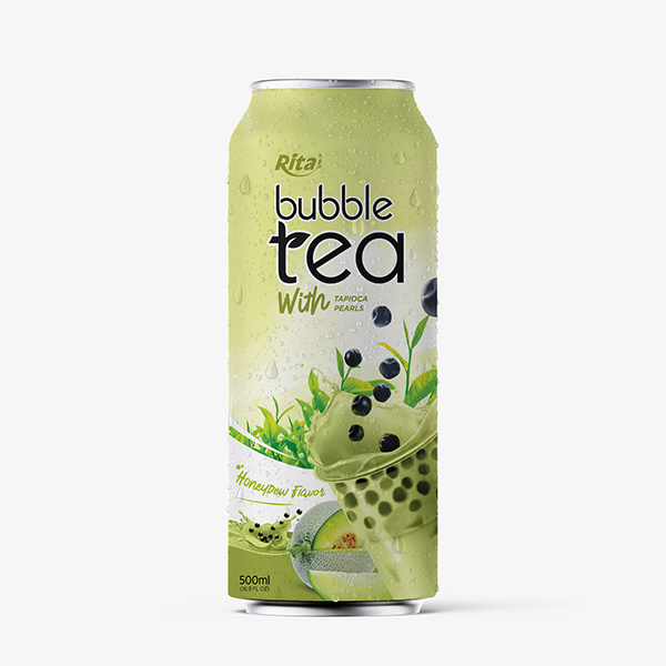 Bubble Tea with tapioca pearls fruit juice flavor  500ml