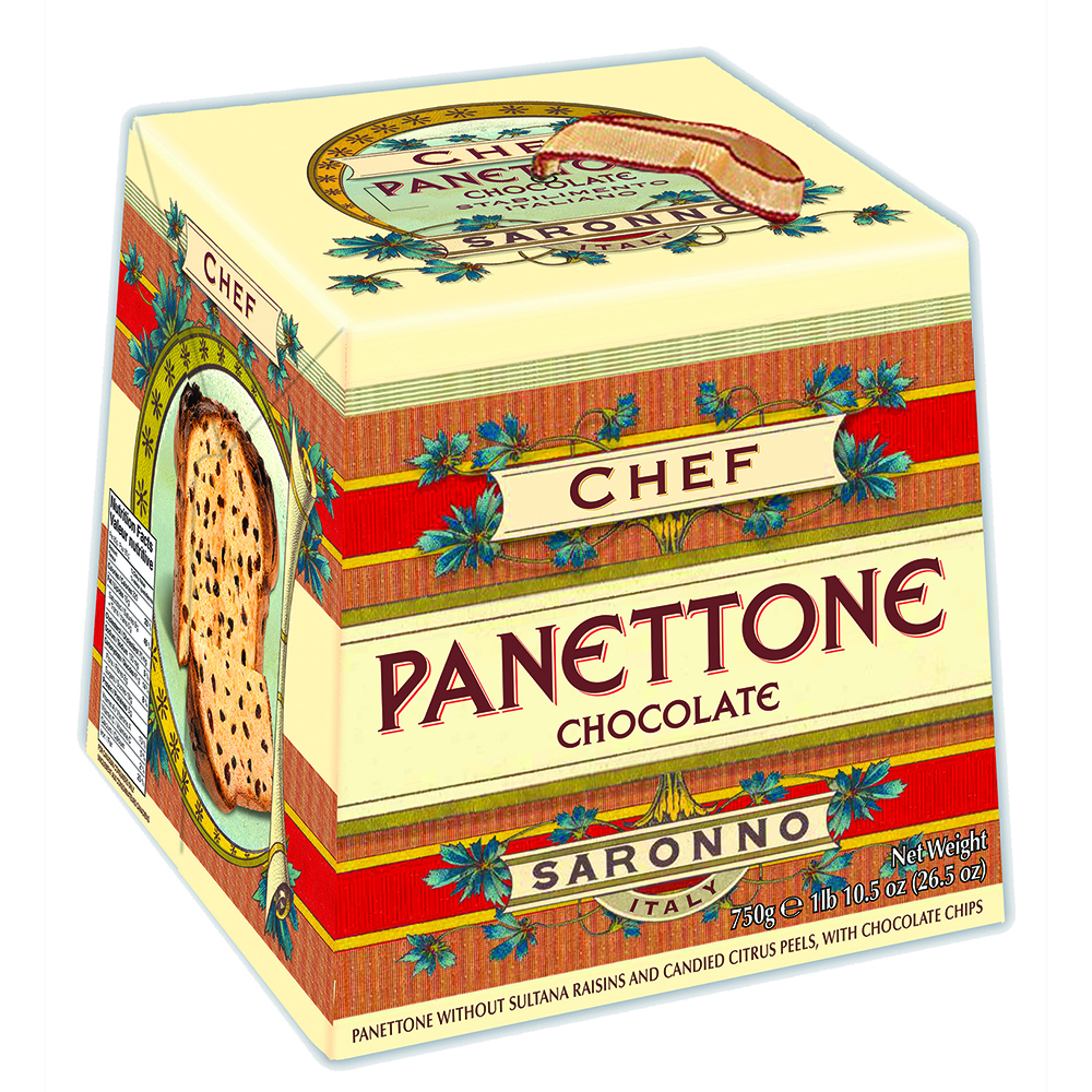Panettone Chef specialty cake of Milan biscuits tasty snack/ dessert/Confectionary/ chocolate filling Bakery, Italy, Brand-Chef，Paolo Lazzaroni&Figli Spa