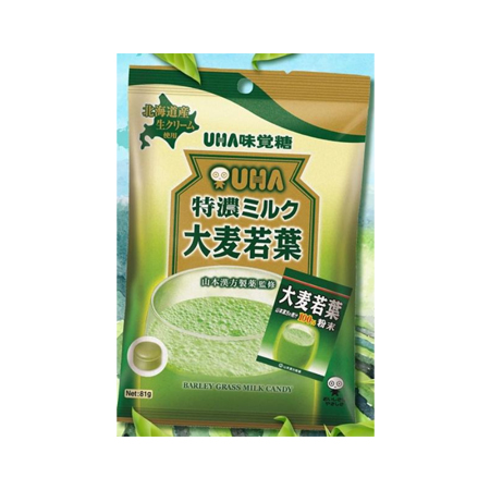 Japan's imported snack - happy candy / UHA extra strong 8.2 Matcha strawberry chocolate white peach milk candy