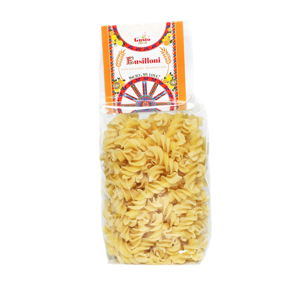 Busiata of durum wheat semolina, pasta cereal, Italy, I veri sapori dell'Etna srl
