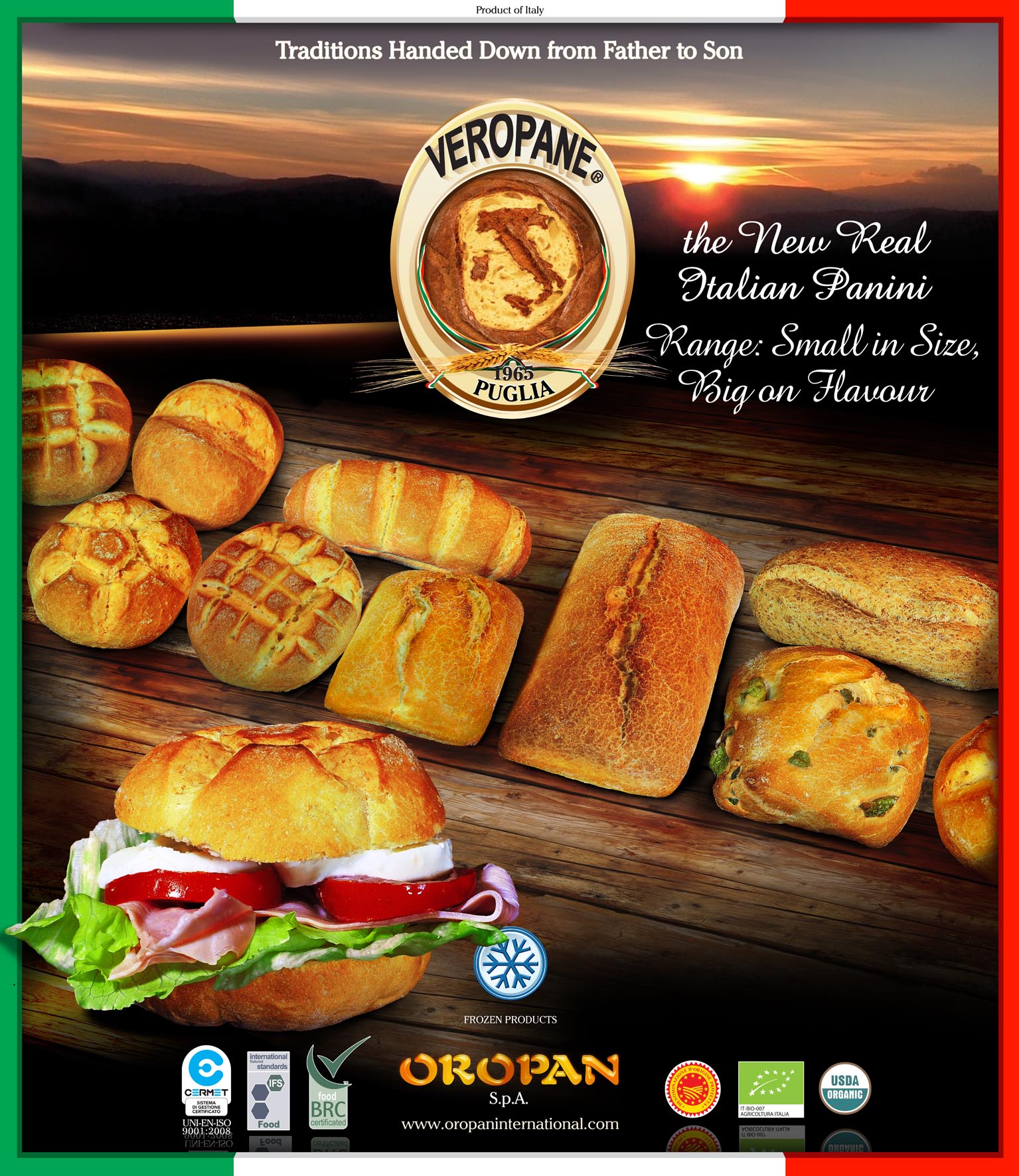 Italian gourmet bread rolls 30g