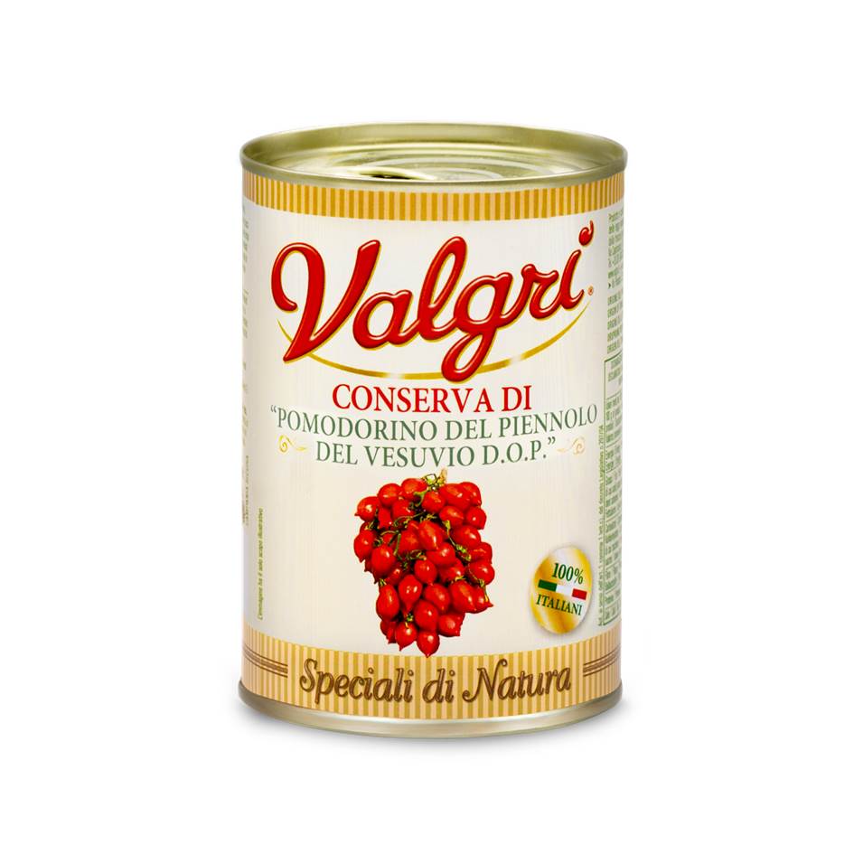 VALGRI PDO Piennolo Cherry Tomatoes from Vesuvius in juice, instant food, ready to eat, Italy, vegetable,canned food