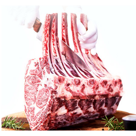 Frozen imported beef with bone, steak, catering materials, battle axe of Australia 640 factory