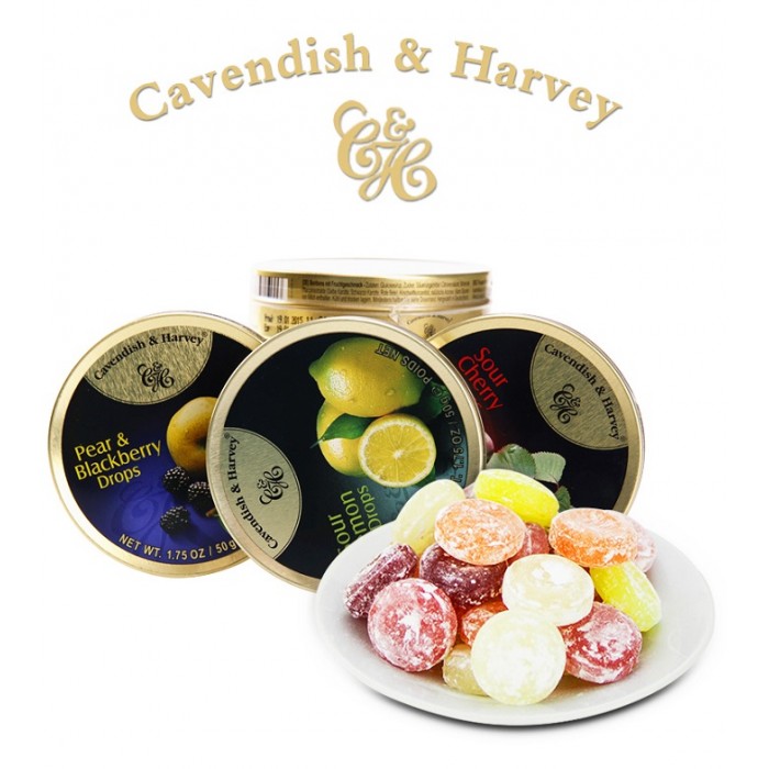 Best Quality Cavendish & Candies Harvey Fruit Mix Drops 200gr Tin