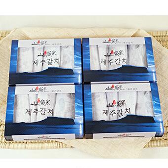 Mackerel fish from Jeju Island packed in a box