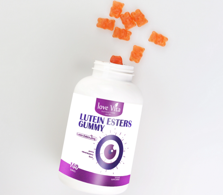 Small Bear Shaped Fruit Gummy Blueberry Lutein Ester Eye Protection Sweet Candy For Health